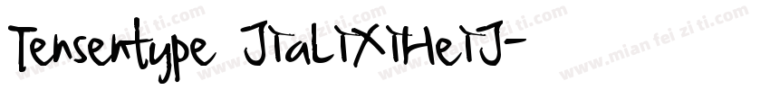 Tensentype JiaLiXiHeiJ字体转换